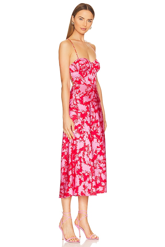 view 2 of 3 GALA 원피스 in Red & Pink Floral