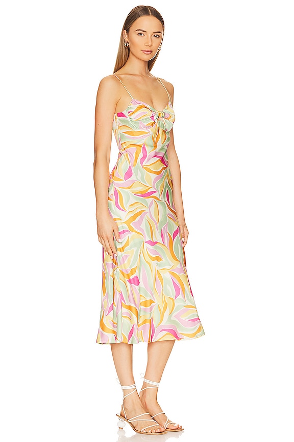view 2 of 3 Mariela Dress in Mustard & Pink Floral