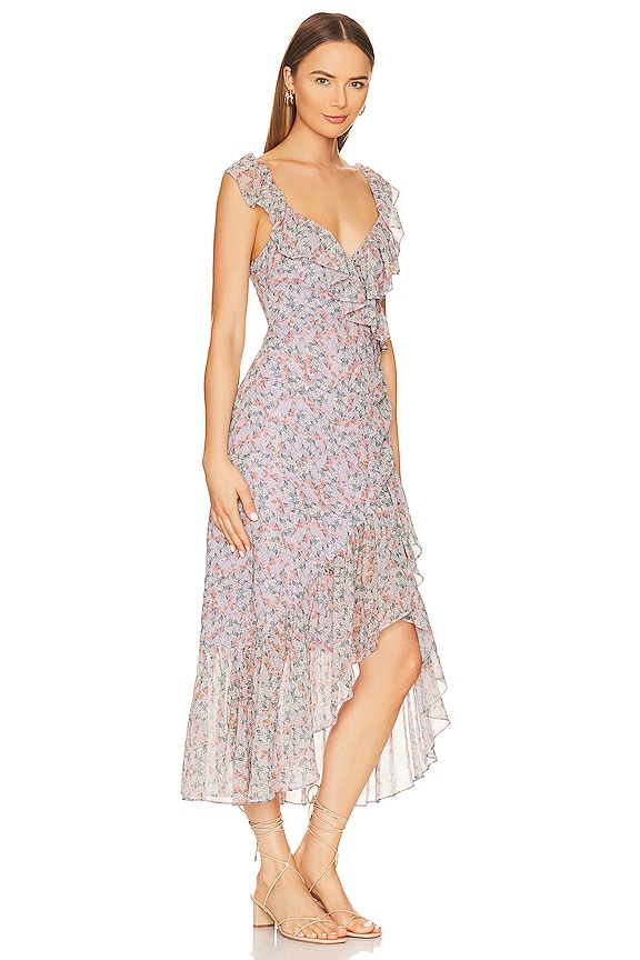 view 2 of 3 ROBE MAHALIA in Lilac & Orange Floral