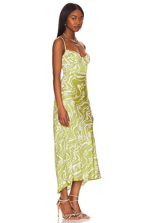 view 2 of 3 Mabel Dress in Celery Floral