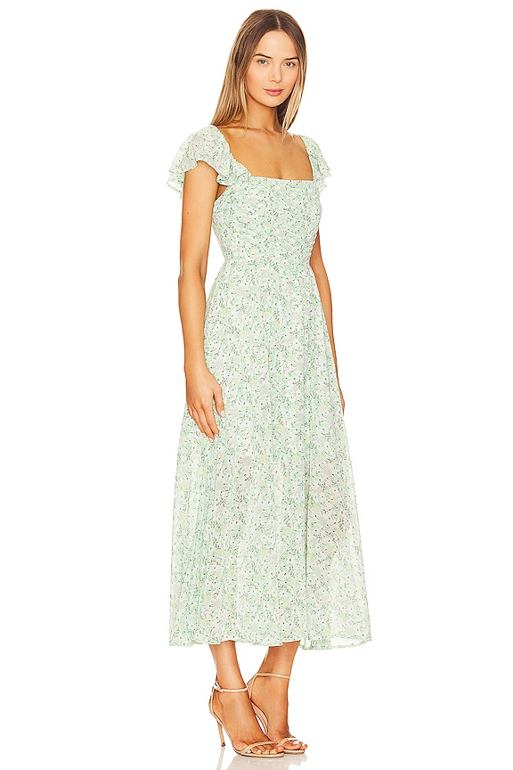 view 2 of 3 Luisa Dress in Green Multi Floral