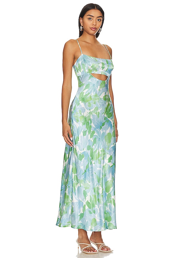 view 2 of 3 VESTIDO BELLEROSE in Green & Blue Floral