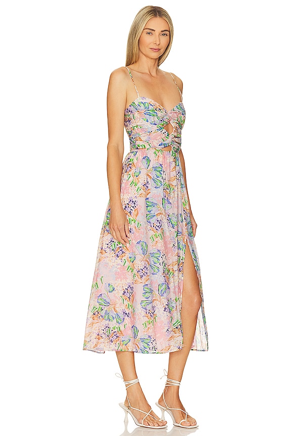 view 2 of 3 VESTIDO EMINE in Pink & Blue Floral