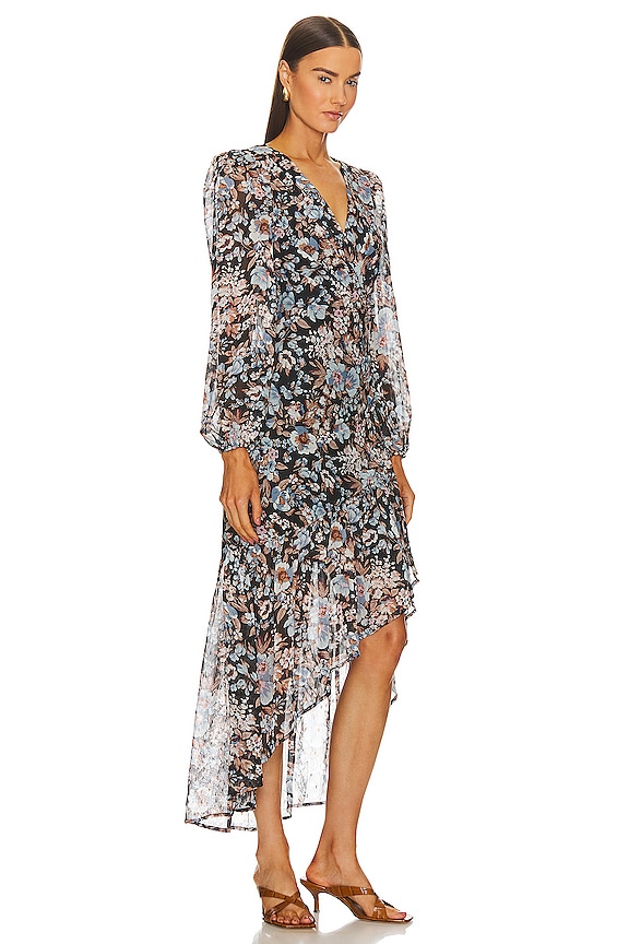 view 2 of 4 Nalani Dress in Black & Blue Floral