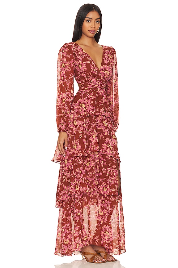 view 2 of 3 Anora Dress in Rust Floral
