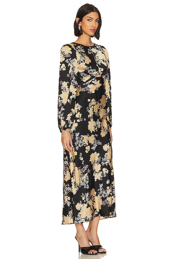 view 2 of 3 Suzy Dress in Black & Cream Floral