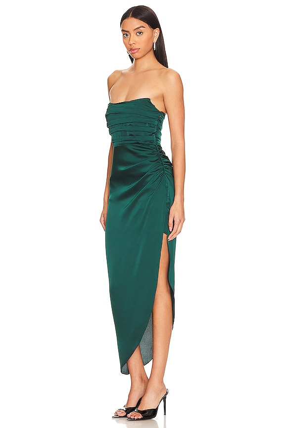 view 2 of 3 Hallie Dress in Forest Green