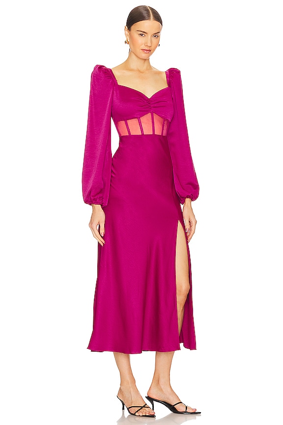 view 2 of 3 MAXIVESTIDO GIANNA in Fuchsia