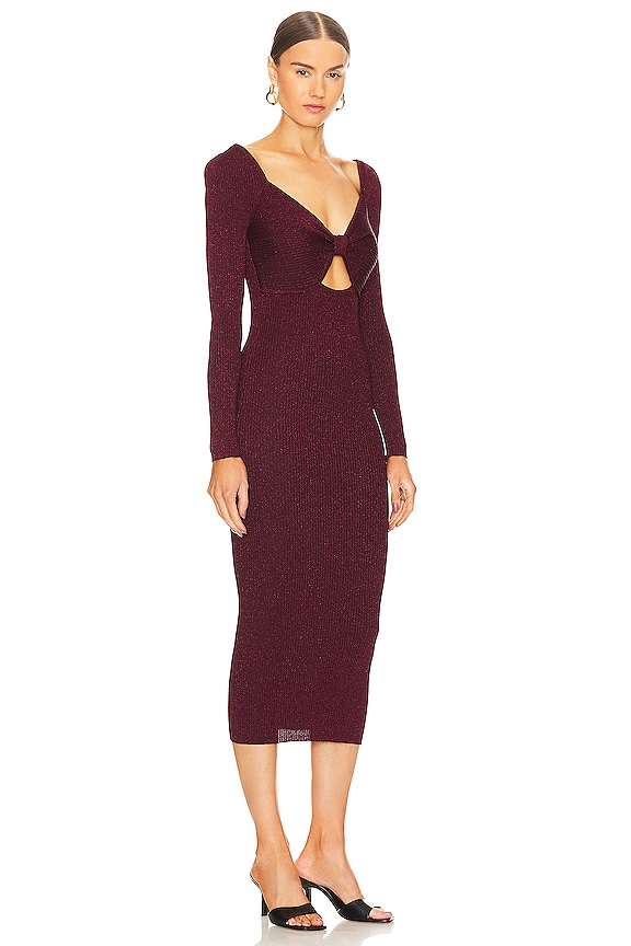 view 2 of 4 ROBE PULL ANASTASIA in Wine