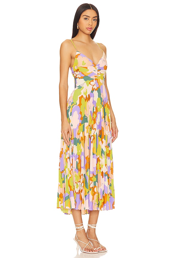 view 2 of 3 VESTIDO BLYTHE in Lime Rust Floral