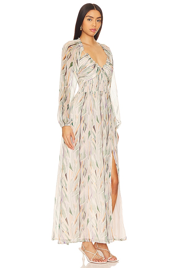 view 2 of 3 Jessamy Dress in Taupe Jade Multi