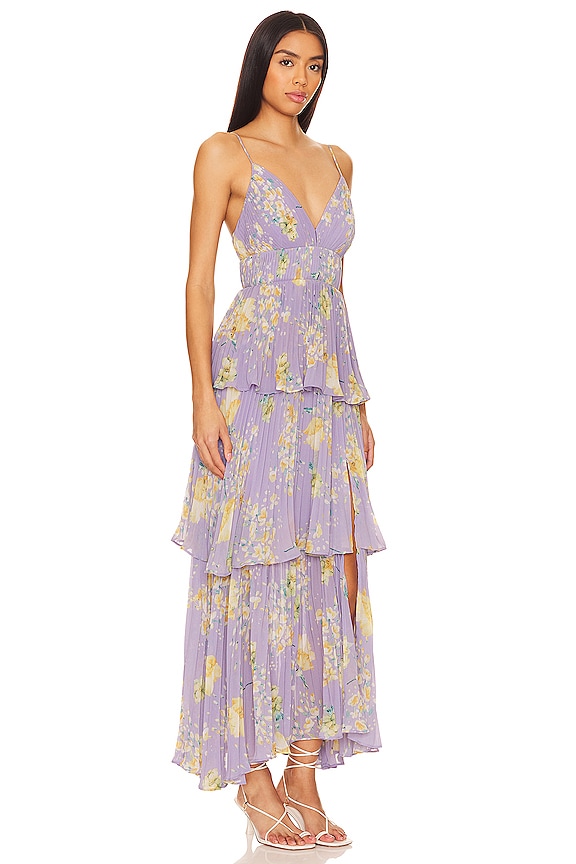 view 2 of 3 Zaida Dress in Lilac Yellow