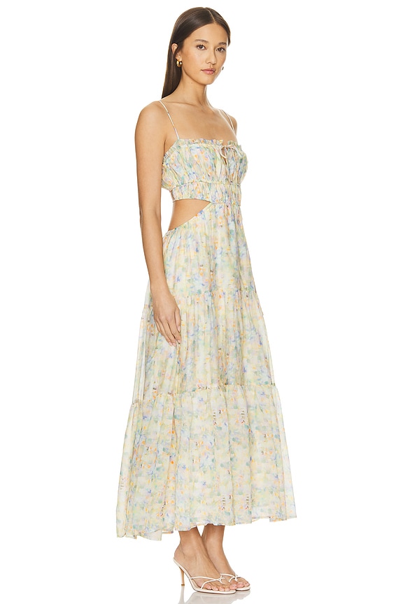 view 2 of 3 Odina Dress in Blue Orange Multi