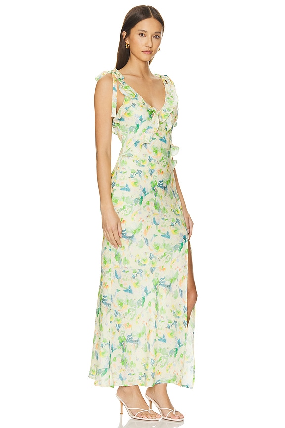 view 2 of 4 ROBE SORBAE in Yellow Green Floral