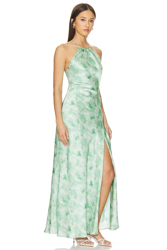 view 2 of 3 Elynor Dress in Green Abstract