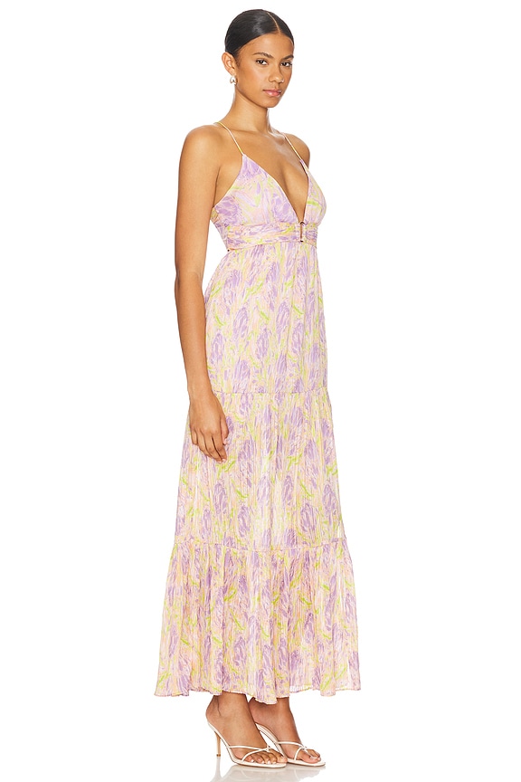 view 2 of 3 Minari Dress in Purple Lime Floral