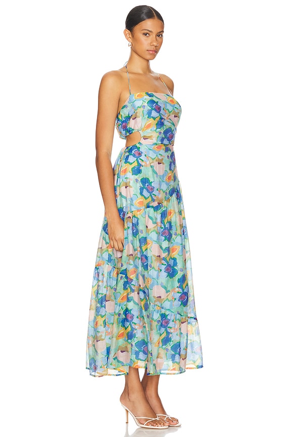 view 2 of 4 Miaka Dress in Blue Multi Abstract