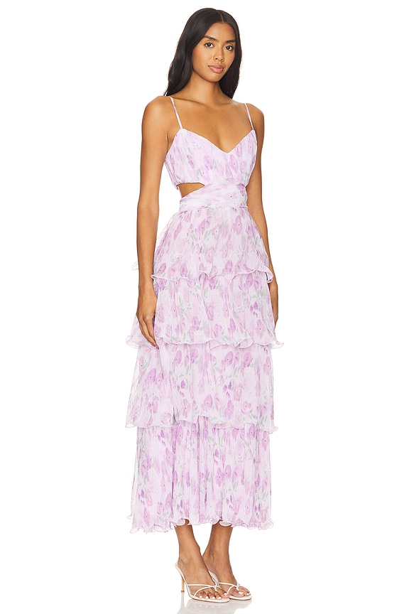 view 2 of 3 ROBE MI-LONGUE JAIDEN in Lavender Floral