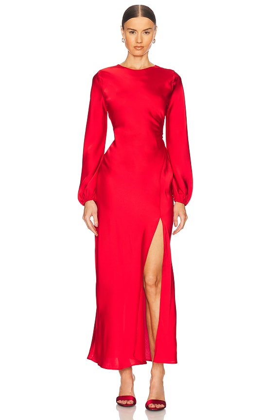 view 2 of 4 Elyse Dress in Red