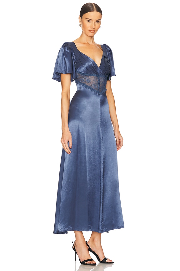 view 2 of 3 Aurelia Dress in Slate Blue