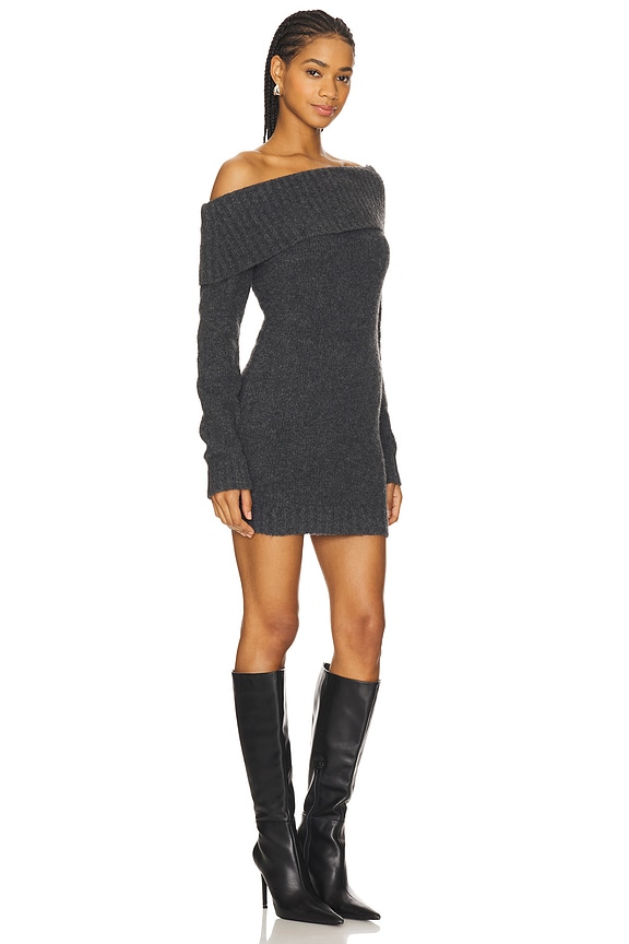 view 2 of 3 Leya Sweater Dress in Charcoal