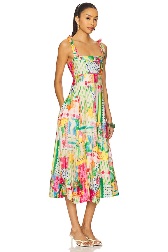 view 2 of 3 Shiann Dress in Pink Yellow Multi