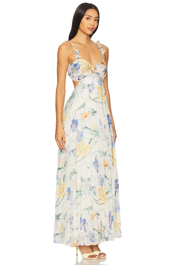 view 2 of 3 Emese Dress in Blue Multi Floral