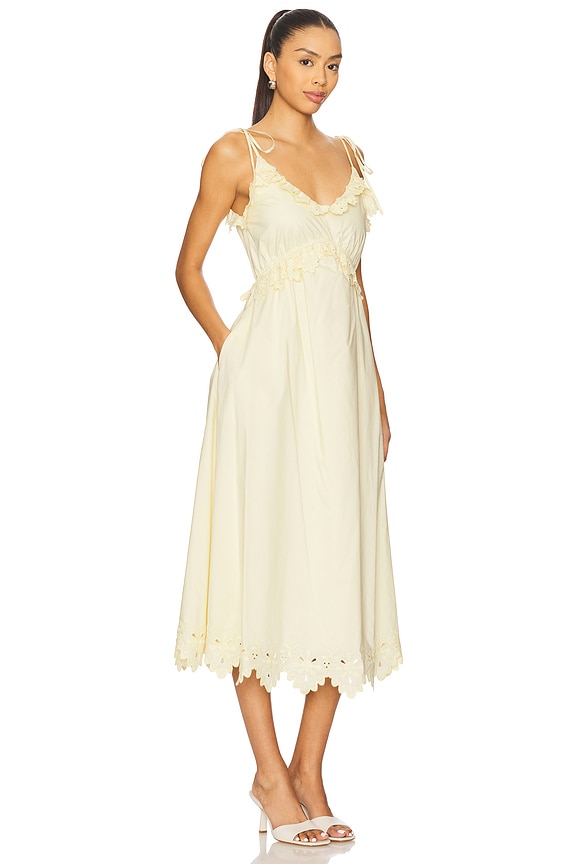 view 2 of 3 Lissette Dress in Soft Yellow