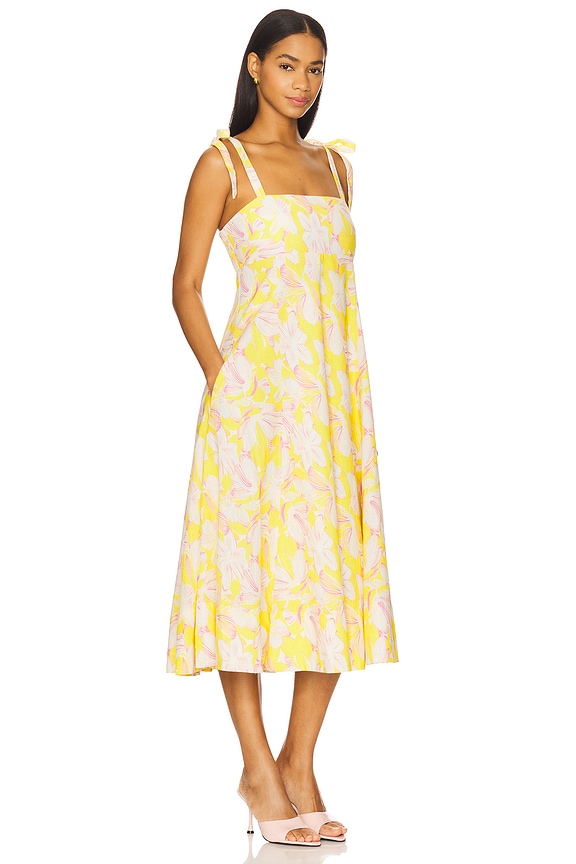 view 2 of 3 Shiann Dress in Yellow Multi Floral