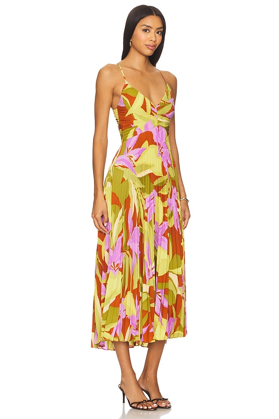 view 2 of 3 Blythe Dress in Green Rust Floral