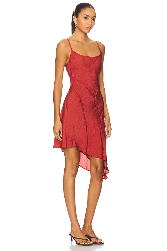 view 2 of 4 Chelsie Dress in Deep Red