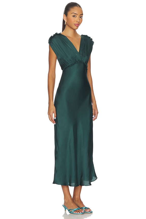 view 2 of 3 Deitra Dress in Teal Green
