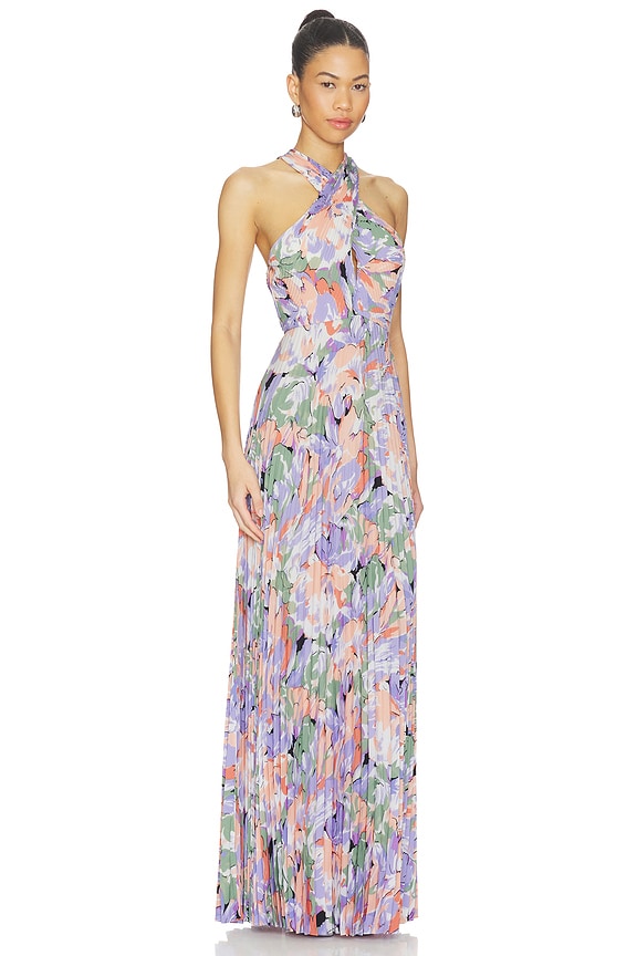 view 2 of 5 VESTIDO SAMANTHA in Coral Multi Print