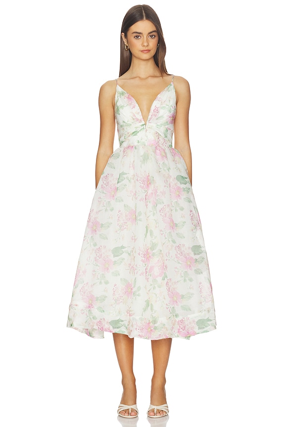 view 1 of 3 ROBE JANNA in Pink Ivory Floral