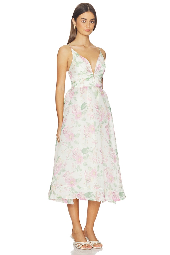 view 2 of 3 ROBE JANNA in Pink Ivory Floral