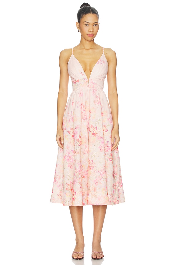 view 1 of 3 ROBE JANNA in Carnation Pink Floral