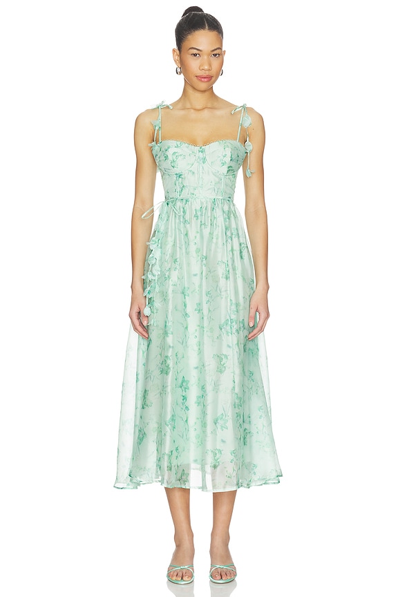 view 1 of 3 VESTIDO HALCYON in Green Floral