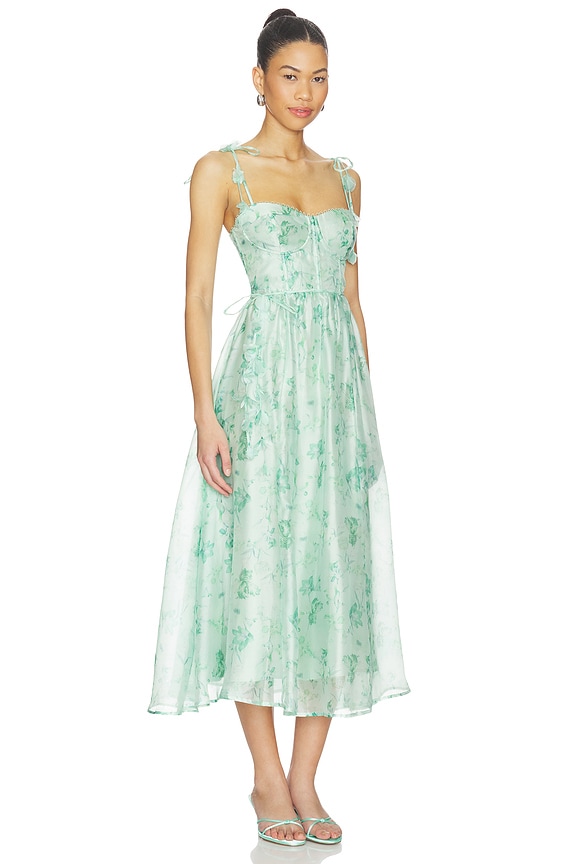 view 2 of 3 VESTIDO HALCYON in Green Floral