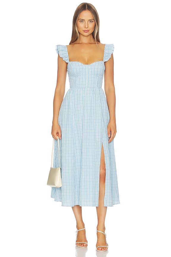 view 1 of 5 ПЛАТЬЕ WEDELIA in Blue Plaid