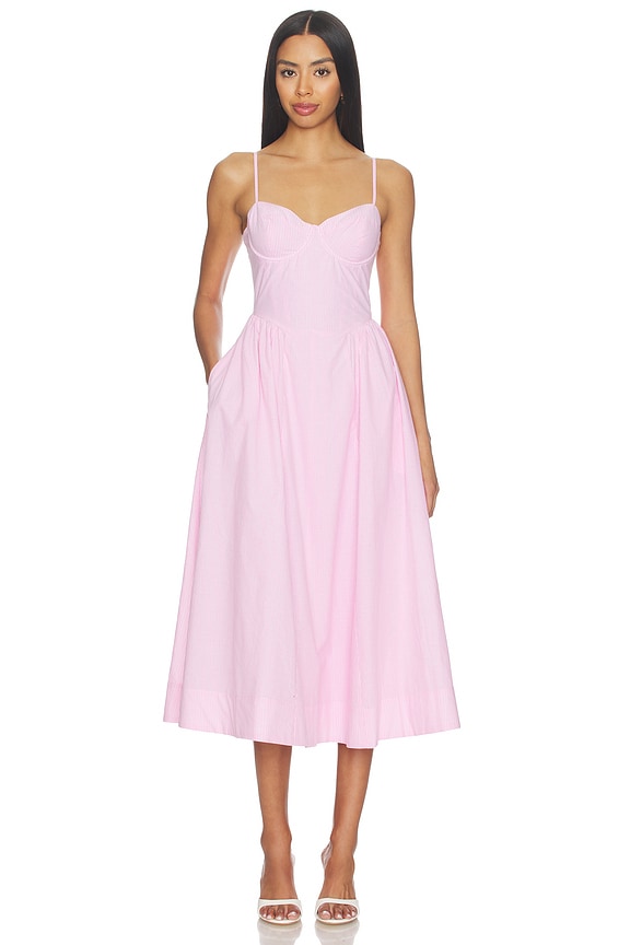 view 1 of 4 Bellamy Dress in Pink Stripe