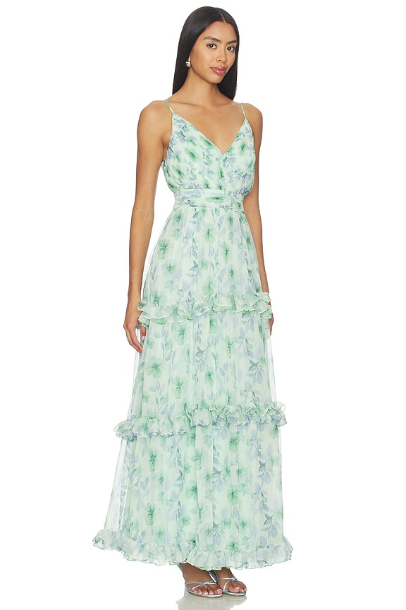 view 2 of 3 VESTIDO AYANNA in Green Floral