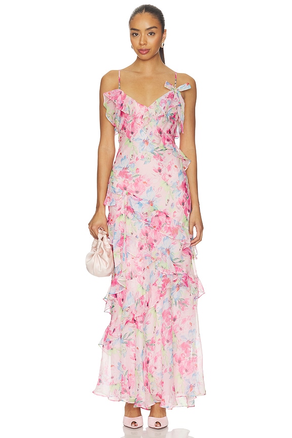 view 1 of 4 ROBE AMIYA in Pink Multi Floral