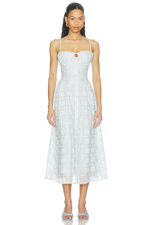 view 1 of 4 Aubrey Dress in Powder Blue