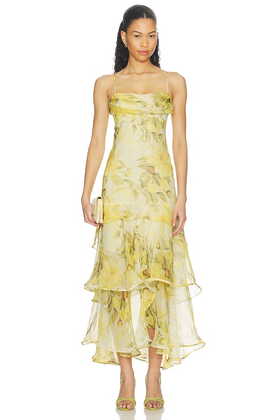 view 1 of 3 Alison Dress in Yellow Floral