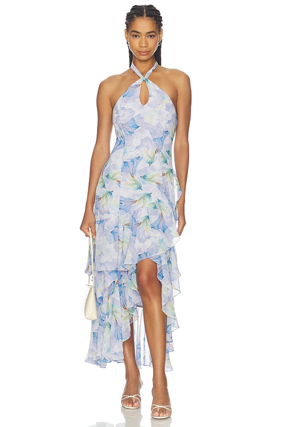view 1 of 3 ROBE BETHINA in Purple Floral