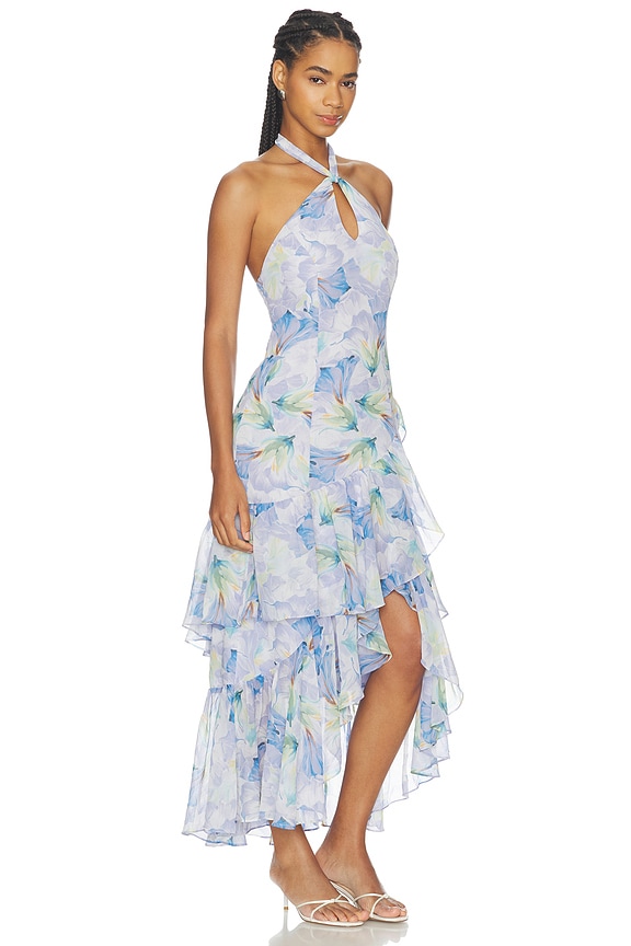 view 2 of 3 ROBE BETHINA in Purple Floral