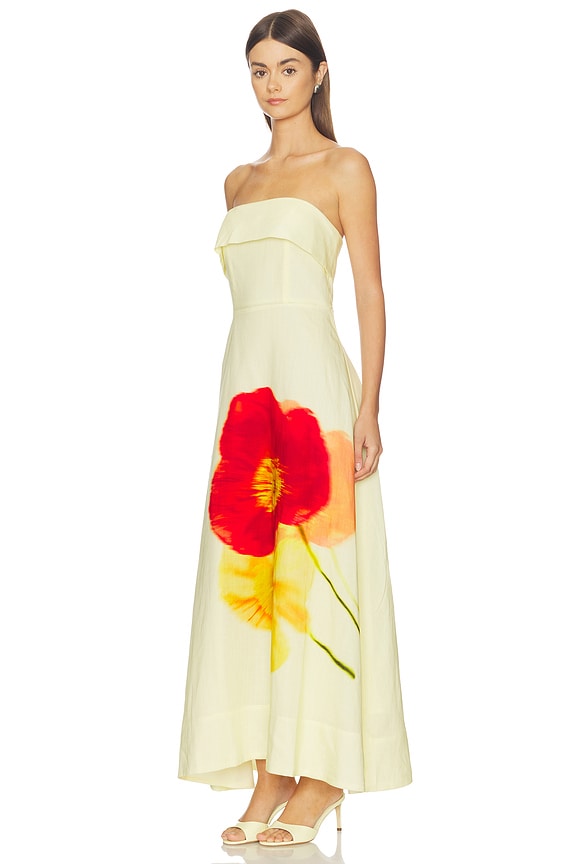 view 2 of 3 Ximena Dress in Red Yellow Floral