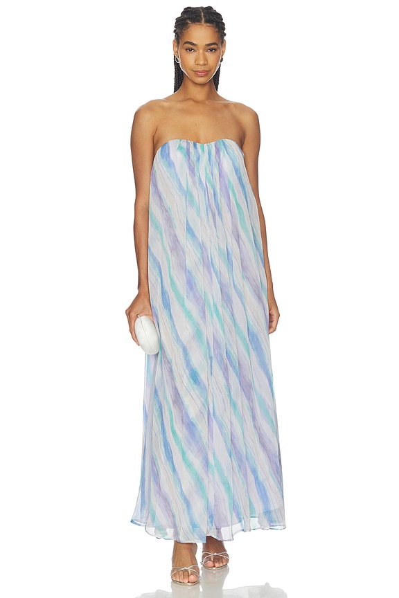 view 1 of 3 ROBE AILEEN in Blue Lilac Stripe