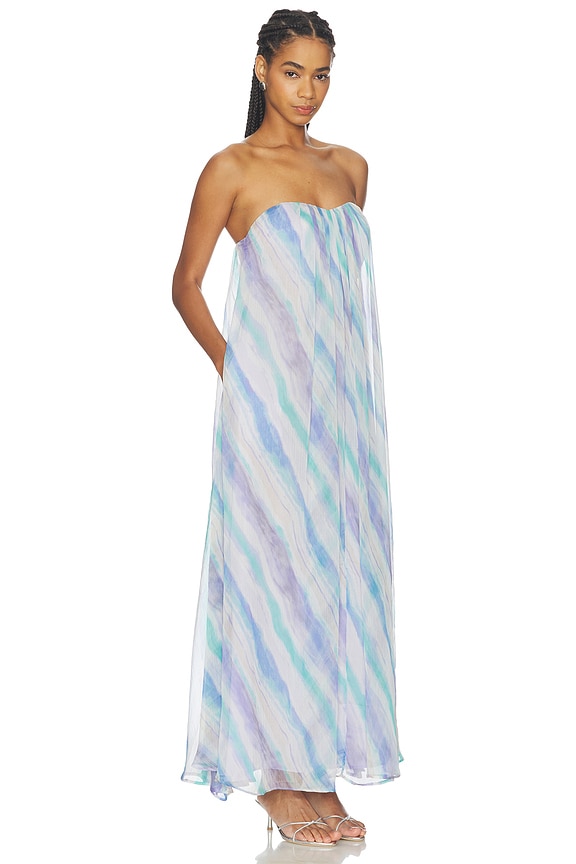 view 2 of 3 ROBE AILEEN in Blue Lilac Stripe