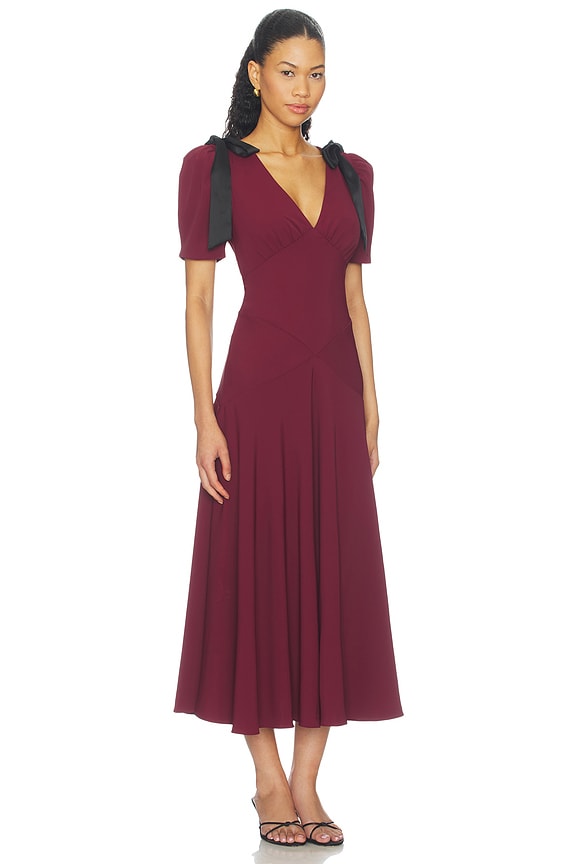 view 2 of 3 Ciela Dress in Burgundy